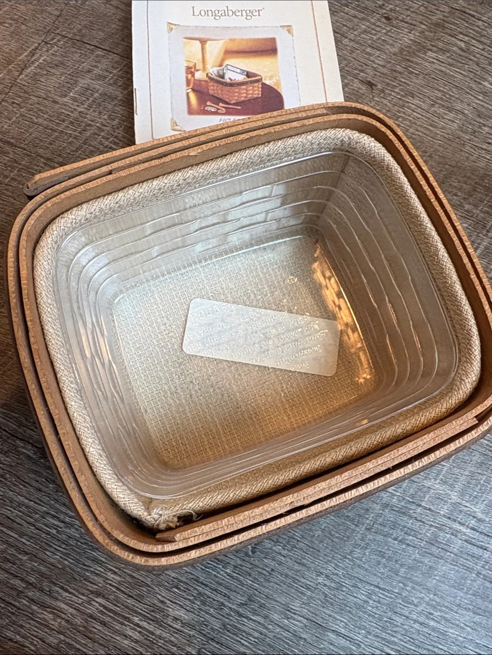 Longaberger 2003 Father's Day Pocket Change Basket
